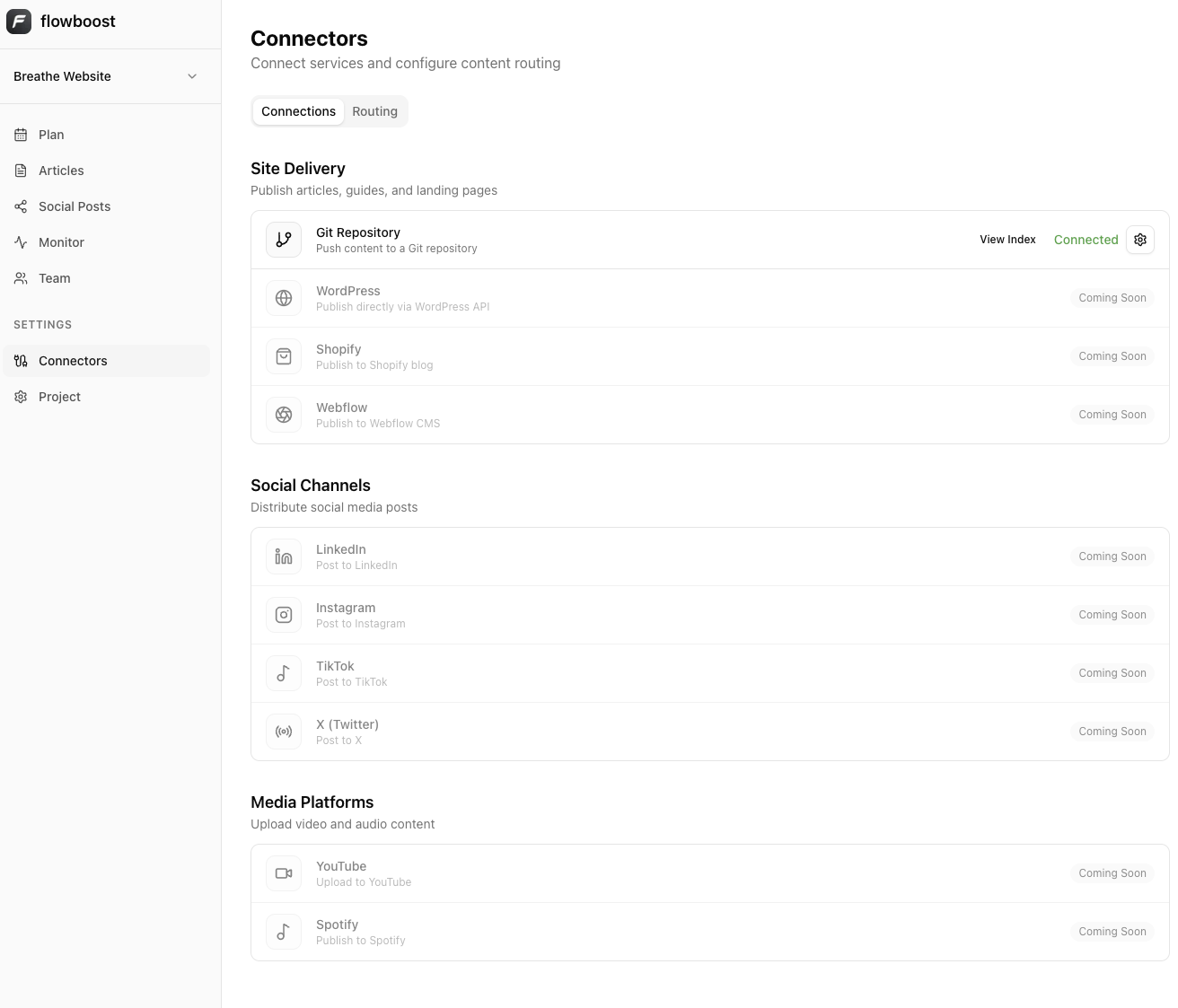 flowboost connectors
